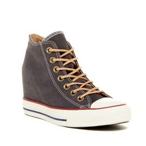 NWT Converse Chuck Taylor Lux Mid Wedge Sneakers